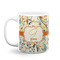 Swirly Floral Coffee Mug - 11 oz - White