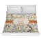Swirly Floral Comforter - King (Personalized)