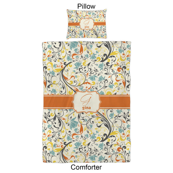 Swirly Floral Comforter Set - Twin XL - Approval