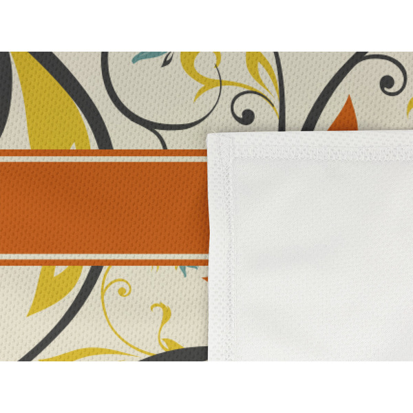 Swirly Floral Cooling Towel- Detail