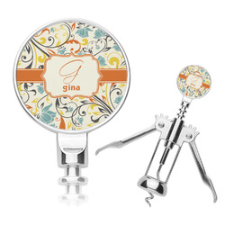 Swirly Floral Corkscrew (Personalized)