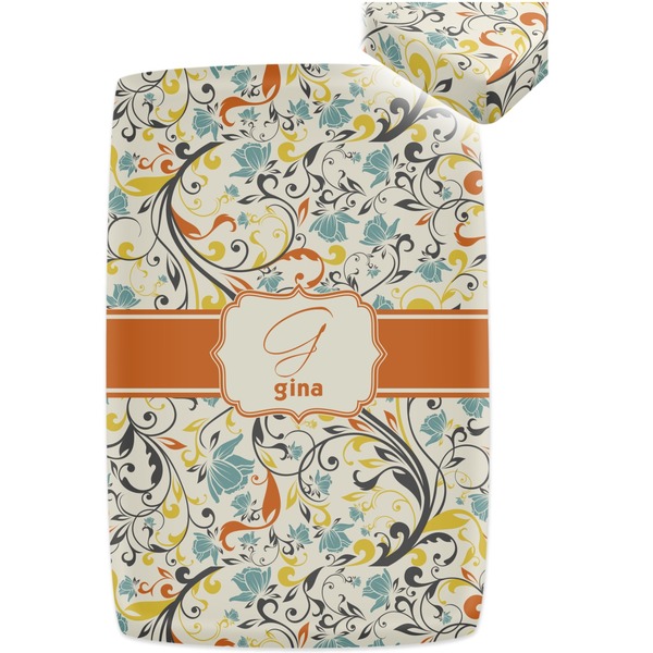 Swirly Floral Crib Fitted Sheet - Apvl