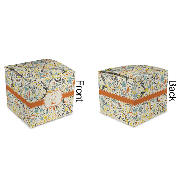 Swirly Floral Cubic Gift Box - Approval