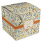 Swirly Floral Cube Favor Gift Box - Front/Main