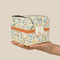 Swirly Floral Cube Favor Gift Box - On Hand - Scale View