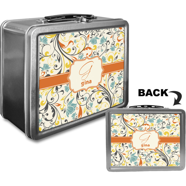 Swirly Floral Custom Lunch Box / Tin Approval