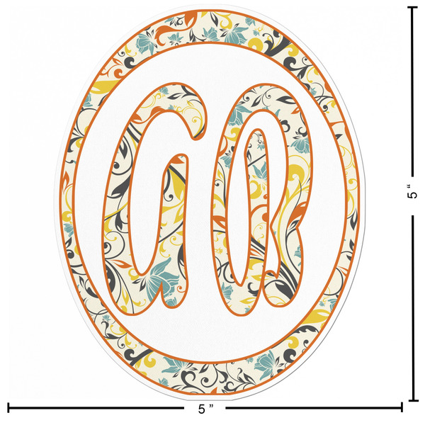 Swirly Floral Custom Shape Iron On Patches - L - APPROVAL