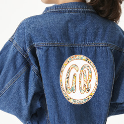 Swirly Floral Large Custom Shape Patch - 2XL (Personalized)