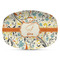 Swirly Floral Plastic Platter - Microwave & Oven Safe Composite Polymer (Personalized)