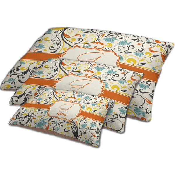 Swirly Floral Dog Beds - MAIN (sm, med, lrg)