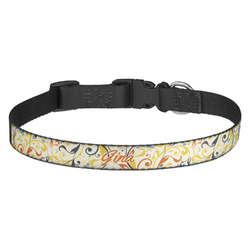 Swirly Floral Dog Collar (Personalized)