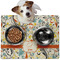 Swirly Floral Dog Food Mat - Medium LIFESTYLE
