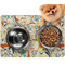 Swirly Floral Dog Food Mat - Small LIFESTYLE
