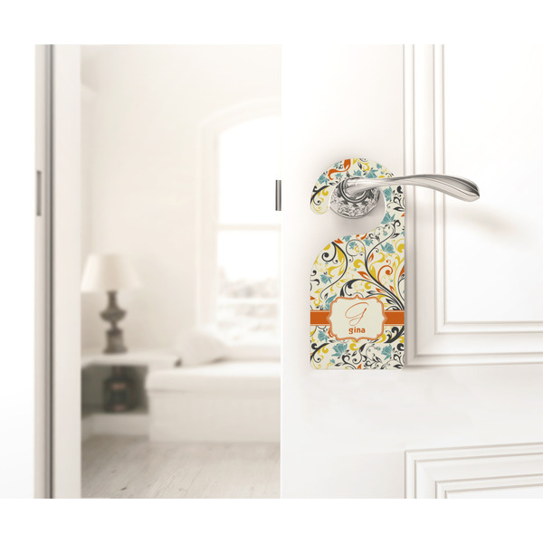 Swirly Floral Door Hanger - LIFESTYLE