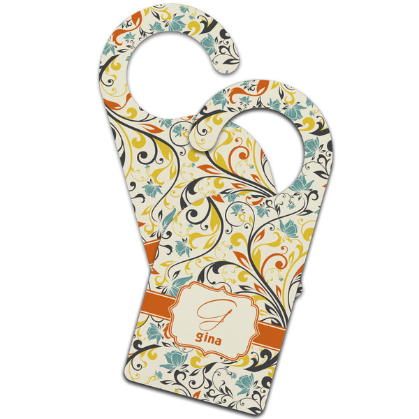 Swirly Floral Door Hanger - MAIN