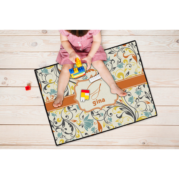 Swirly Floral Door Mats - LIFESTYLE kid