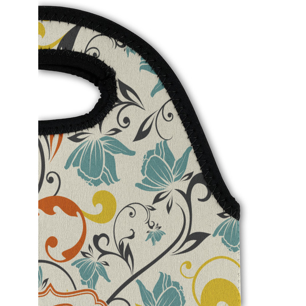 Swirly Floral Double Wine Tote - Detail 1 (new)