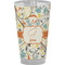 Swirly Floral Pint Glass - Full Color - Front View