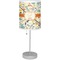 Swirly Floral Drum Lampshade with base included