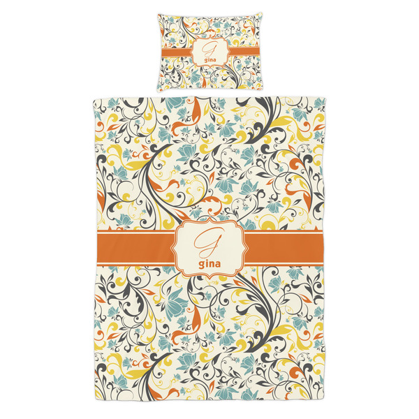 Swirly Floral Duvet Cover Set - Twin - Alt Approval