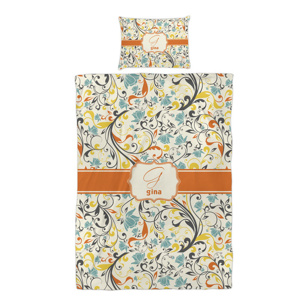 Swirly Floral Duvet Cover Set - Twin XL - Alt Approval