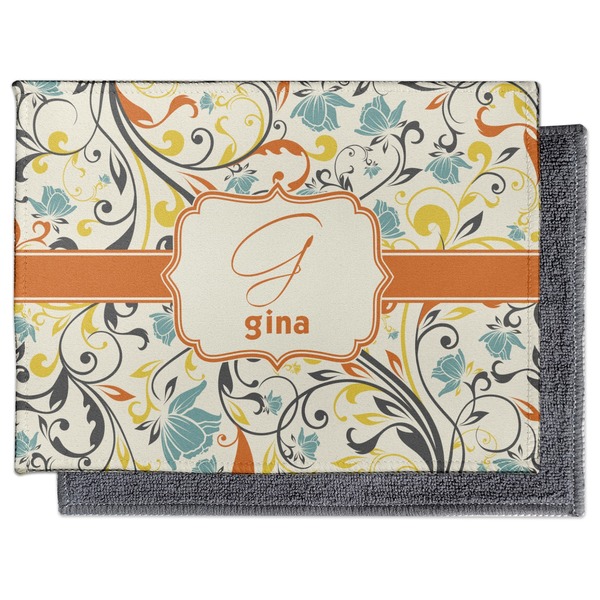 Swirly Floral Electronic Screen Wipe - Flat