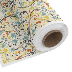 Swirly Floral Fabric by the Yard - Copeland Faux Linen