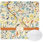 Swirly Floral Washcloth (Personalized)