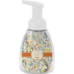 Swirly Floral Foam Soap Bottle - White (Personalized)