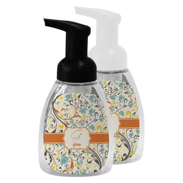 Swirly Floral Foam Soap Bottles - Main