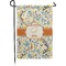 Swirly Floral Small Garden Flag - Double Sided w/ Name and Initial