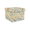 Swirly Floral Gift Boxes with Lid - Canvas Wrapped - Small - Front/Main