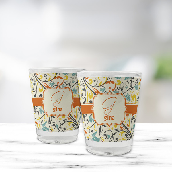 Swirly Floral Glass Shot Glass - Standard - LIFESTYLE