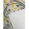 Swirly Floral Golf Towel - Detail