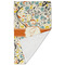 Swirly Floral Golf Towel - Folded (Large)