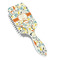 Swirly Floral Hair Brush - Angle View