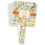 Swirly Floral Hand Mirror (Personalized)
