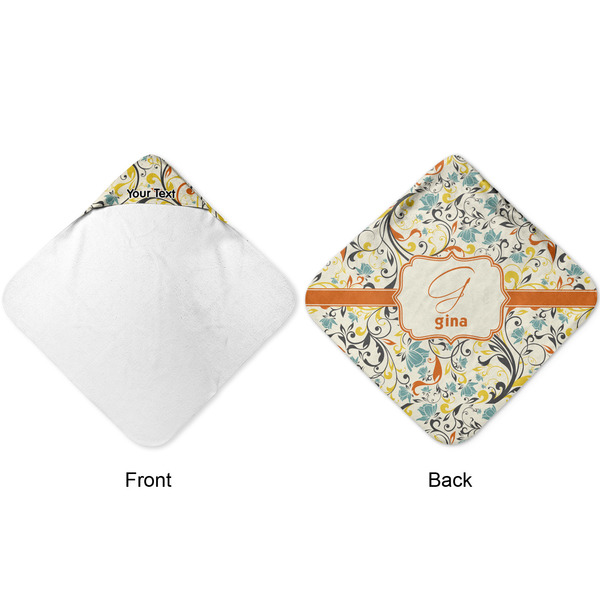 Swirly Floral Hooded Baby Towel- Approval
