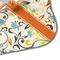 Swirly Floral Hooded Baby Towel- Detail Corner