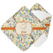 Swirly Floral Hooded Baby Towel- Main