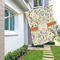 Swirly Floral House Flags - Double Sided - LIFESTYLE
