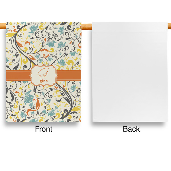 Swirly Floral House Flags - Single Sided - APPROVAL