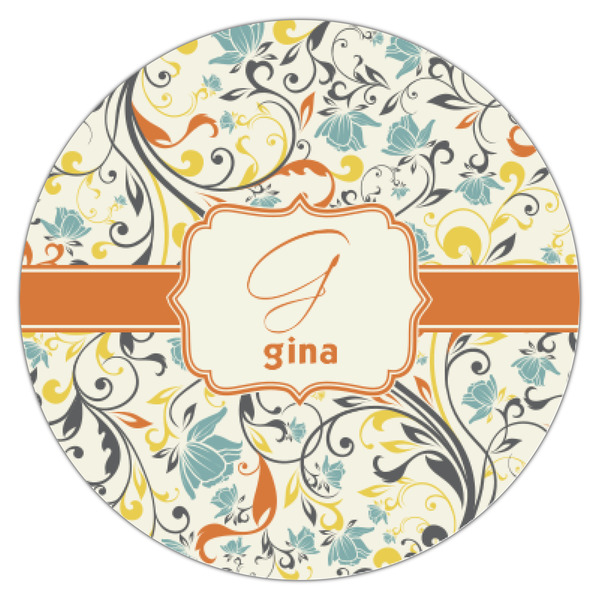 Swirly Floral Icing Circle - XSmall - Single