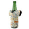 Swirly Floral Jersey Bottle Cooler - ANGLE (on bottle)