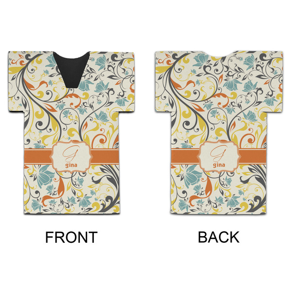 Swirly Floral Jersey Bottle Cooler - APPROVAL