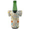 Swirly Floral Jersey Bottle Cooler - FRONT (on bottle)