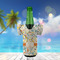 Swirly Floral Jersey Bottle Cooler - LIFESTYLE