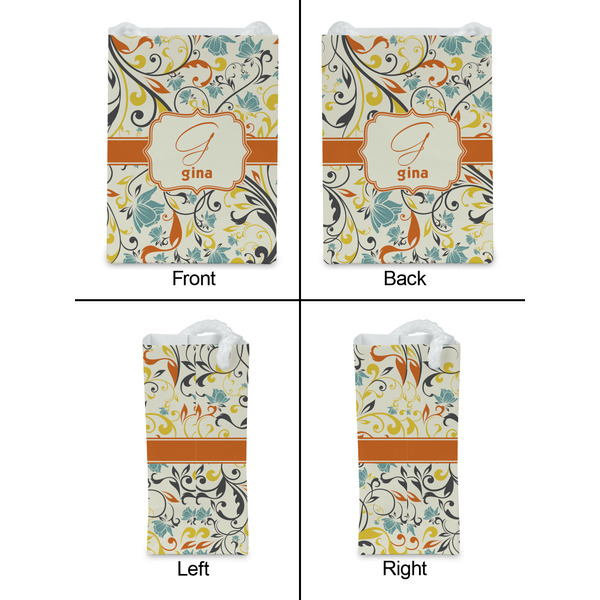 Swirly Floral Jewelry Gift Bag - Gloss - Approval