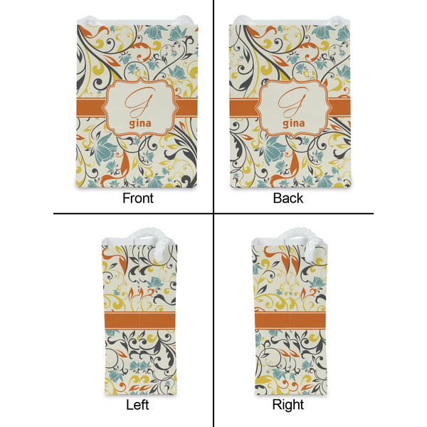 Swirly Floral Jewelry Gift Bag - Matte - Approval