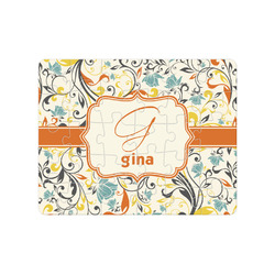 Swirly Floral Jigsaw Puzzles (Personalized)